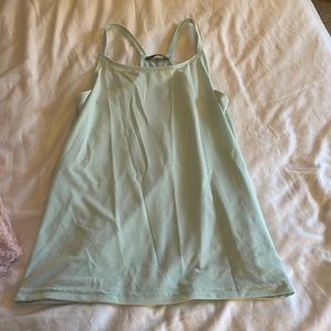 Pretty seafoam green athletic tank top
